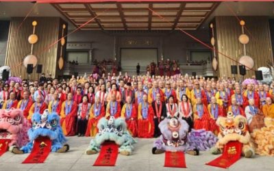 当基金会代表団、グローバル仏教連合会館完成記念式典に出席